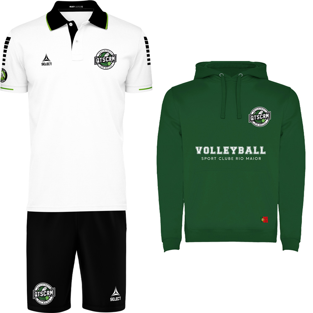 KIT SAIDA FEMININO BRANCO/VERDE